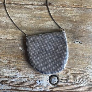 NWOT Silver Chainmail Mini shoulder bag